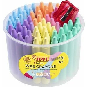 Jovi Jumbo Wax Crayons Creioane cu ceară Pastel 60 Colours imagine