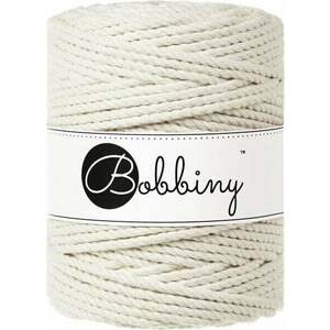 Bobbiny 3PLY Macrame Rope 5 mm 100 m Natural Șnur imagine