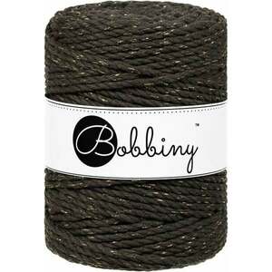 Bobbiny 3PLY Macrame Rope 5 mm 100 m Golden Espresso Șnur imagine