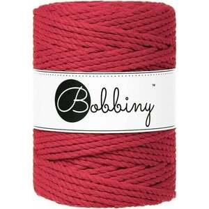 Bobbiny 3PLY Macrame Rope 5 mm 100 m Classic Red Șnur imagine