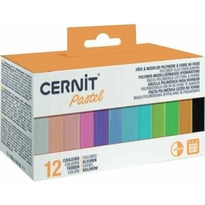 Cernit Polymer Clay Kit Pastă polimerică Pastel 12 x 25 g imagine