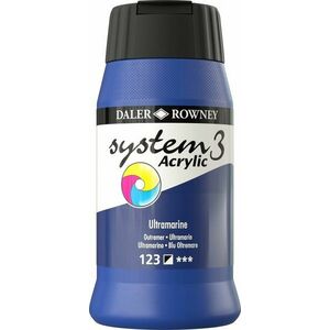 Daler Rowney System3 Vopsea acrilică Ultramarine Blue 500 ml 1 buc imagine