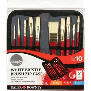 Daler Rowney Simply Oil Brush Natural Set pensule 10 buc imagine