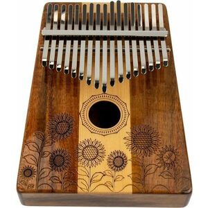 Shamann 17 Key Flower Koa + Maple Kalimba imagine