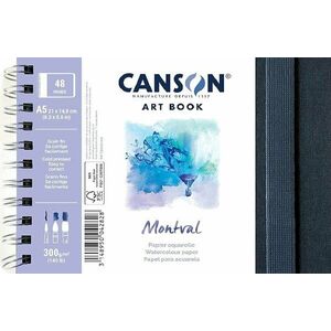 Canson Book Wire Bound Short Side A5 300 g Peisaj Carnete de Schițe imagine