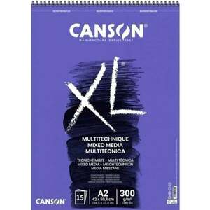 Canson Sp XL Mixed Media Textured Carnete de Schițe A2 300 g imagine