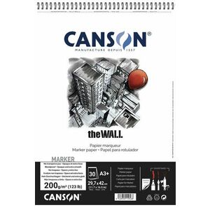 Canson Sp The Wall 43, 7 x 29, 7 cm 200 g White Carnete de Schițe imagine