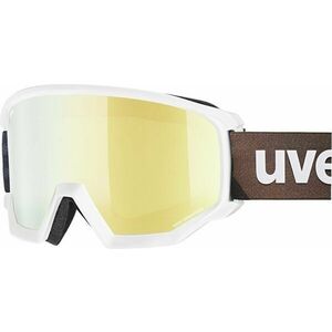 UVEX Athletic CV White Mat/Mirror Gold/Green Ochelari pentru schi imagine