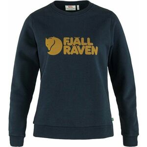 Fjällräven Logo Sweater W Dark Navy/Chestnut L Hanorace imagine