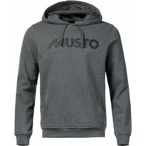 Musto Logo Hoodie Hanorac cu glugă Gri închis L imagine