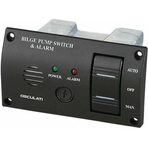 Osculati Switch Panel with Audible Alarm for Bilge Pumps 12 / 24 V Comutator pentru barci imagine