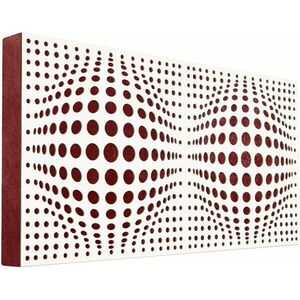 Mega Acoustic FiberPRO120 AcouSphere White/Dark Red Panou absorbant din lemn imagine