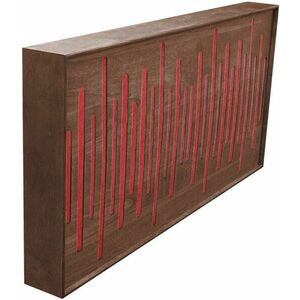 Mega Acoustic FiberExcellentPRO120 Walnut/Red Panou absorbant din lemn imagine