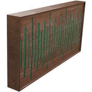 Mega Acoustic FiberExcellentPRO120 Walnut/Green Panou absorbant din lemn imagine