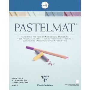 Clairefontaine Pastelmat Glued Pad N4 Carnete de Schițe 24 x 30 cm 360 g imagine