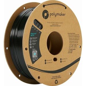 Polymaker PolyLite PETG Filament 1, 75 mm 1 kg Black imagine