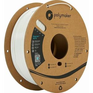 Polymaker PolyLite PETG Filament 1, 75 mm 1 kg White imagine