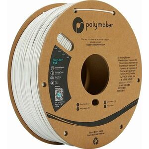 Polymaker PolyLite PLA ASA Filament 1, 75 mm 1 kg White imagine