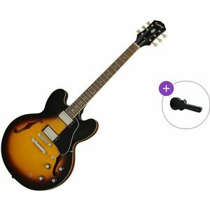 Epiphone ES-335 SET Vintage Sunburst Chitară semi-acustică imagine