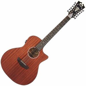 D'Angelico Premier Fulton LS Natural Mahogany Satin Chitară electro-acustică cu 12 corzi imagine