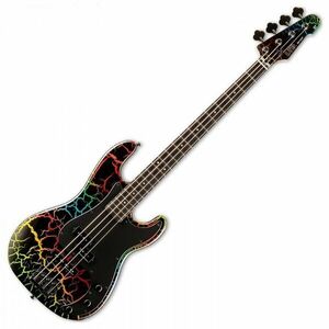 ESP LTD Surveyor '87 Rainbow Crackle Bas electric imagine