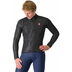 Castelli Squall Shell Jachetă Light Black/Silver Gray 2XL imagine