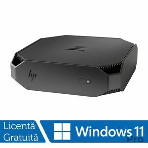 Workstation Refurbished HP Z2 G4 Mini, Intel Core i7-8700 3.20 - 4.60GHz, 32GB DDR4, Placa Video Nvidia MXM Quadro P600/4GB, 512GB SSD + Windows 11 Pro imagine