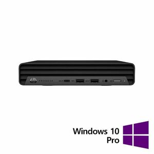 PC Refurbished HP ProDesk 600 G6 Mini 65W, Intel Core i5-10500 3.10 - 4.50GHz, 16GB DDR4, 512GB SSD, Wi-Fi + Windows 10 Pro imagine