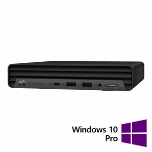 Calculator Refurbished HP EliteDesk 800 G6 Mini PC, Intel Core i5-10500T 2.30 - 3.80GHz, 8GB DDR4, 256GB SSD + Windows 10 Pro imagine