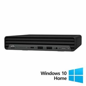 Calculator Refurbished HP EliteDesk 800 G6 Mini PC, Intel Core i5-10500T 2.30 - 3.80GHz, 8GB DDR4, 256GB SSD + Windows 10 Home imagine