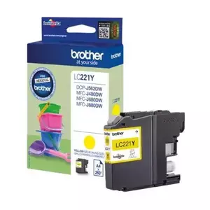 Cartus InkJet Brother LC221Y 260 pagini Yellow imagine