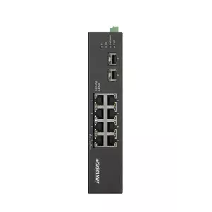 Switch Hikvision DS-3T0510HP-E/HS fara management cu PoE 6xGigabit PoE + 2xGigabit Hi-PoE + 2xGigabit fiber imagine