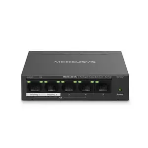 Switch Mercusys MS105GP fara management cu PoE 5x1000Mbps (4xPoE+) imagine