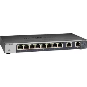 Switch Netgear GS110MX fara management fara PoE 8x10000Mbps RJ45 + 2x 10G RJ-45 imagine