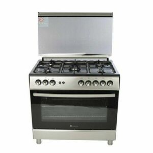 Aragaz Studio Casa FE90/60, 5 arzatoare gaz, 90 x 60 cm, grill, rotisor, aprindere electrica, inox imagine