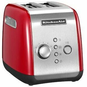 Prajitor de paine KitchenAid Empire Red 5KMT221EER, 1100W, 2 sloturi, Rosu imagine