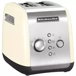 Prajitor de paine KitchenAid Almond Cream 5KMT221EAC, 1100W, 2 sloturi, Crem imagine