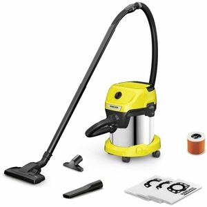 Aspirator multifunctional Karcher WD 3 S V-15/6/20 Home, 1000 W, 15l, otel inoxidabil, accesorii aspirare casa imagine