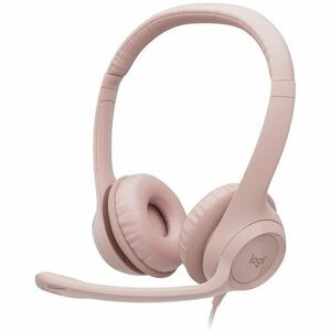 Casti Logitech H390, USB, Rose imagine