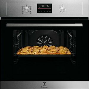 Cuptor incorporabil Electrolux EOH4P56BX, Electric, 65 l, Autocuratare pirolitica, Grill, Timer electronic, Afisaj LED, Clasa A+, Inox imagine