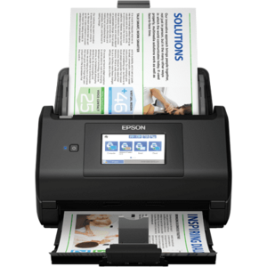 Scanner Epson WorkForce ES-580W, Format A4, Retea, Wi-Fi, negru imagine