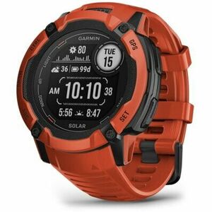 Ceas smartwatch Garmin Instinct 2X, Solar, Flame Red imagine