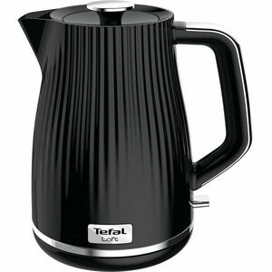 Fierbator Tefal Loft KO250830, 2400 W, 1.7 L, Oprire automata, filtru anticalcar, indicator luminos, negru imagine