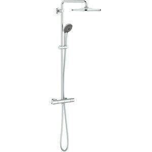 Sistem de dus Grohe Vitalio Joy 310 26400001, 1/2'', aparent, 310 mm, termostat, anti-oparire, anti-calcar, crom imagine