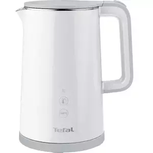 Fierbator Tefal Sense KO693110, 1800W, capacitate 1.5L, ecran digital, 5 trepte de temperatura, baza rotativa, interior inox, alb imagine