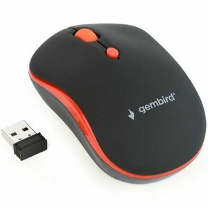 Mouse, wireless Gembird, 1600 dpi, Negru / Rosu, MUSW-4B-03-R imagine