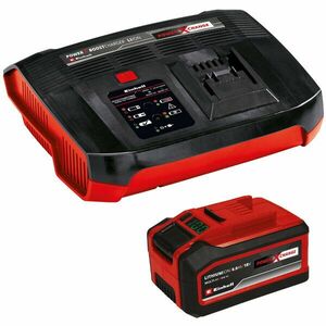 Kit acumulator si incarcator Einhell Power X-Change PLUS 4512143, 18V, 6 Ah, 1350 W putere maxima, 1 h timp incarcare imagine