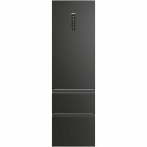 Combina frigorifica Haier HTW5620DNPT, 414 l, Total No Frost, Clasa D, WiFi, MyZone, Humidity Zone, SuperCooling, SuperFreezing, Holidays, H 205 cm, Negru imagine