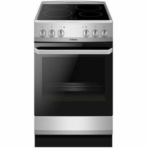 Aragaz Hansa FCCS56069, Plita vitroceramica, 4 zone de gatit, Electric, Grill, Clasa A, 50 cm, Inox imagine