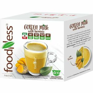 Capsule Foodness mix cu aroma de turmeric si cocos, compatibile Dolce Gusto, 10 capsule, 120g imagine